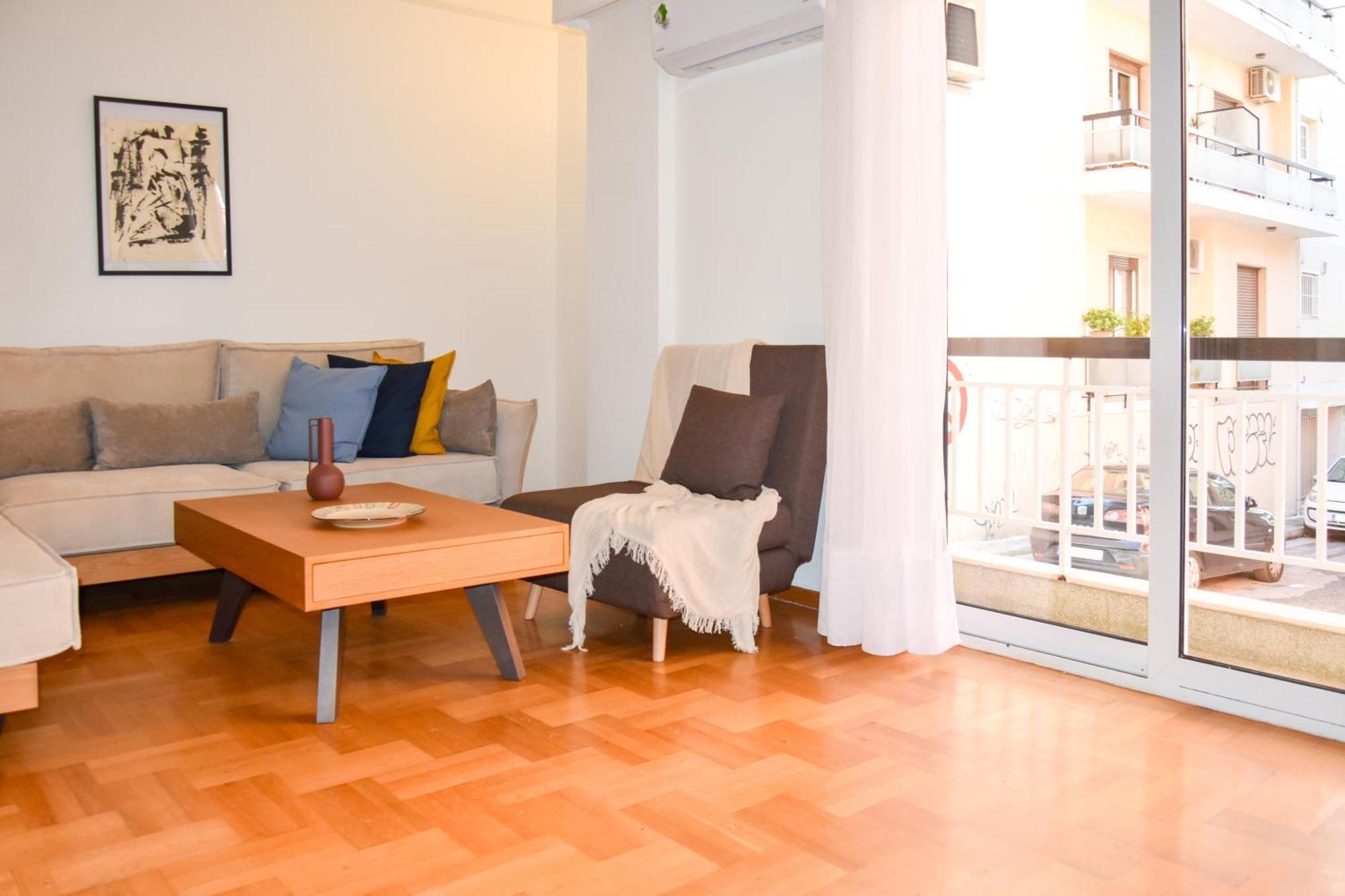 Spacious Modern Apartment In Pagkrati Athen Exterior foto